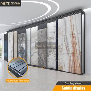 Yeks TL-01 Présentoir coulissant moderne pour carreaux, support d'échantillons réglable, antirouille, résistant à l'eau, gain de place pour métal - Product Image 6