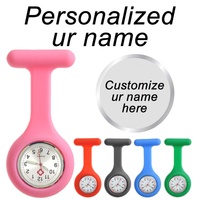 Montre électronique de poche en silicone numérique portable en gros, clip-on, poche, silicone, FOB, infirmière