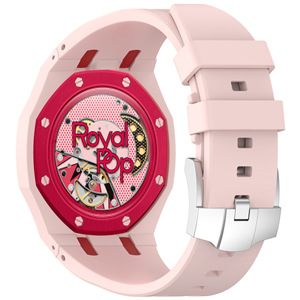 Correa de reloj de silicona integrada de 41 mm |   Correa de Repuesto de Goma de Una Pieza para Reloj Deportivo de Lujo, Compatible con la Correa Royal Pop - Product Image 6