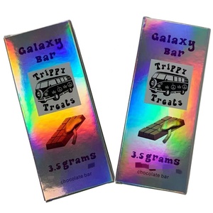Customized Mushroom Holographic Chocolate Bar Packaging Box