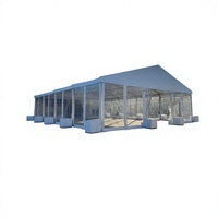 Tente de réception personnalisée en alliage d'aluminium robuste 10x15m 15x20m 15x30m, double couche, ignifuge, imperméable, toutes saisons