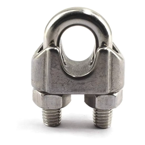Buy Stainless Steel Wire Rope <b>Clamp</b> Heavy Duty Cable Fastener Wire Rope <b>Clip</b> for Lifting Rigging Material Handling - Product Image 1
