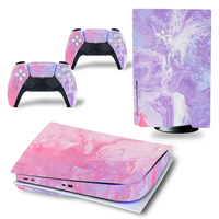 Ensemble complet d'autocollants pour PS5 Film de protection Disc Edition Decal Cover For PS5 Console Controller Skin Sticker