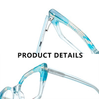 Monturas de Gafas de Alta Calidad para Mujer, Fabricante Ofrece Monturas Ópticas y de Gafas de Acetato con Diseño Simple y Moderno de Ojo de Gato