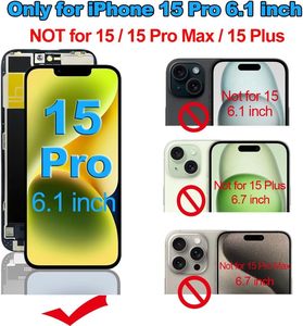 Fixerman per 15 Pro sostituzione dello schermo 6.1 <span class=keywords><strong>pollici</strong></span> 3D Touch Display LCD gruppo digitalizzatore 1 anno modello A2848 A3101 A3104 A3102 - Product Image 2