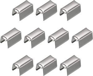 ตัวหนีบปลายสายริบบิ้นแบบพับได้ Uxcell ขนาด X มม. สำหรับงานประดิษฐ์ DIY เครื่องประดับ สีขาวนิกเกิล - Product Image 1