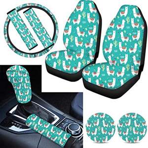 <span class=keywords><strong>Amazon</strong></span> Cross Border Automobile Housse de siège imprimée Phoenix Dog Claw Pattern Sous-verres Housse de frein à main 9 Sets de housse de volant - Product Image 5