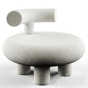 Poltrona Moderna <span class=keywords><strong>per</strong></span> Bambini in Tessuto Stile Crema con Schienale Morbido Regolabile e Piccola Panca Portascarpe <span class=keywords><strong>per</strong></span> Soggiorni Domestici - Product Image 1