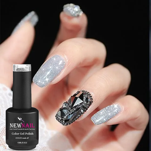 Mới Đến Lấp Lánh Bộ Sưu Tập Laser Kim Cương Long Lanh Phản Quang Siêu Sáng Bóng Không Độc Hại 15Ml Disco Gel Đánh Bóng - Product Image 3