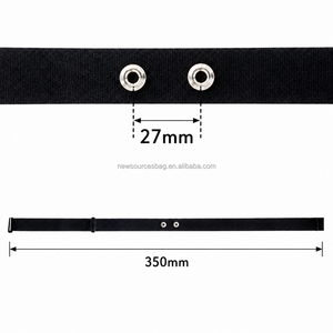 Sport-Herzfrequenzmesser-Sensor 27mm Knopf-Abstand EKG HRM-Gürtel Ersatz mit Maßgefertigtem Leitfähigem Band für <span class=keywords><strong>Myzone</strong></span> AAW12 - Product Image 4