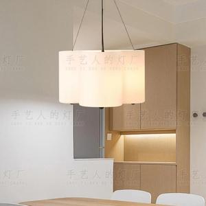 Lampe suspendue minimaliste moderne, lumière chaude Led ronde de 43cm, pour Restaurant, salon de thé, comptoir de bar, Style design - Product Image 1