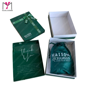 MUYANG - Nueva Caja de Regalo para Pelucas de Color Verde Fantasía, con Papel Kraft Rígido de Alta Gama, Forro de Satén, Impresión de Logotipo Personalizado - Product Image 5