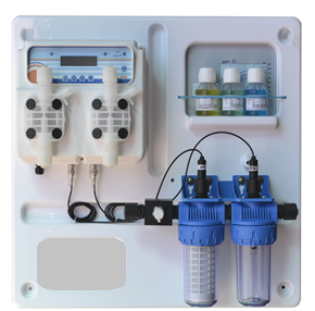 Système de dosage à double solénoïde Dosita Made in Italy, certifié IP65 CE, pour le traitement de l'eau propre, la chloration et le contrôle du pH de l'eau - Product Image 2