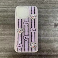 Coque de téléphone Love Design en TPU scintillant pour iPhone 18 17 16 15 14 13, coque arrière brillante pour Xiaomi CIVI CIVI4PRO CIVI5PRO K30 Redmi 17