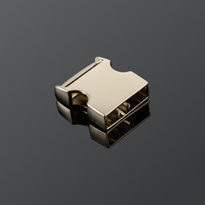 Alloy Sliding Buckle Silver Black Durable Metal <b>Webbing</b> Accessory For Bags Backpack Belt Pet Leash Safety Buckle - Product Image 2