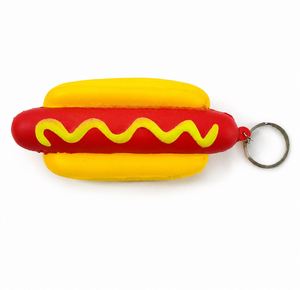 Juguetes Antiestrés Personalizados con Forma de Hot Dog, Llavero con Logotipo Impreso, Regalos Promocionales, Alivio del Estrés para Eventos Corporativos, Juguete de Comida Rápida - Product Image 2