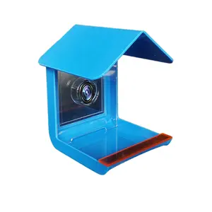 Customized Acrylic Bird Feeder and Cage with Camera Feeding Rack for Outdoor Display Stand Use