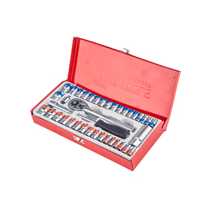 40 cái Ổ cắm đặt 1/4 "<span class=keywords><strong>3</strong></span>/8" Ổ cắm đặt CRV ổ cắm Bộ - Product Image 2