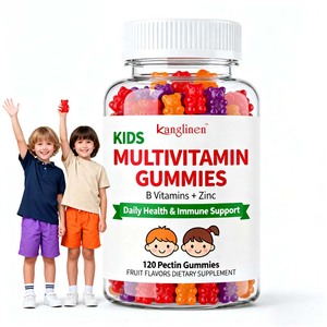 فيتامينات الأطفال الأساسية اليومية الكاملة للأطفال متعددة الفيتامينات غائر نكهة الفواكه القابلة للمضغ لدعم المناعة - Product Image 1