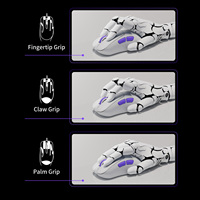 Souris de jeu sans fil AKKO Nest à double capteur optique 8K pour bureau, garçons, rechargeable, ergonomique, trois modes, en stock