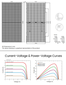 220 V doppio lato pannelli solari 590w 580w 550w Mono cristallino Topcon tetto solare sistema di pannelli per la casa - Product Image 3