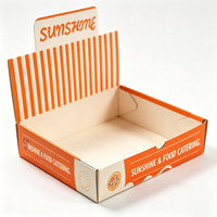 Boîte d'emballage alimentaire tout-en-un pour la famille et les fêtes, boîte à pizza, hamburger, gâteau, en-cas, boîte extra large, impression personnalisée, design gratuit