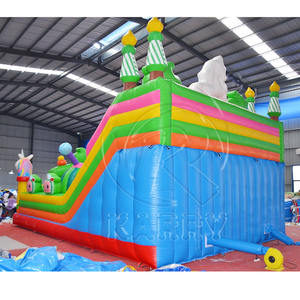 Tobogán Acuático Inflable <span class=keywords><strong>Cocomelon</strong></span> con Unicornio Mágico, Doble Rociador, Parque Acuático Interactivo para Niños - Product Image 4