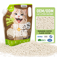 Pasir Kucing Tofu Alami Biodegradable Ramah Lingkungan Bebas Debu untuk Perlengkapan Kebersihan Hewan Peliharaan yang Sehat