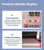 Máquina de Secado Automática con Cinta Transportadora, Horno de Curado por Infrarrojos y Aire Caliente para Impresión de Mallas Metálicas
