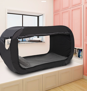 Letto Tende Interni Pop Up Portatile Telaio Tende Traspirante Grigio Cottage Spazio <span class=keywords><strong>di</strong></span> Privacy Queen Size Sacco A Pelo Tende - Product Image 6