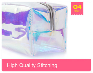 Women Holographic Colorful <b>Makeup</b> Bag Large Capacity Cosmetic <b>Storage</b> Organizer <b>for</b> Travel - Product Image 6