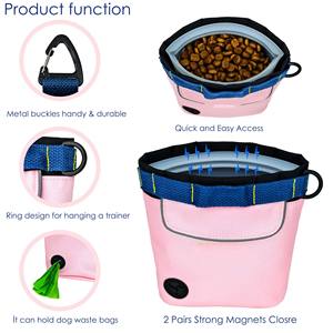 Free sample NEW Silicone <b>Treat</b> <b>Training</b> <b>Pouch</b> Pack Cross-Body Bag Built-in Poop Bag Dispenser <b>Dog</b> <b>Training</b> Food Grade Silicone - Product Image 4