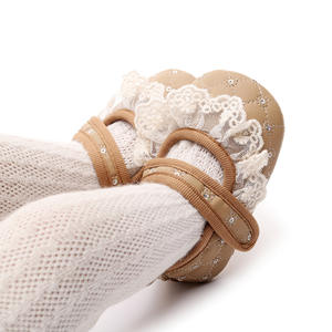 Scarpe da passeggio per neonate da 0 a 1 anno, scarpe da principessa con suola morbida e pizzo, calzature per <span class=keywords><strong>primi</strong></span> <span class=keywords><strong>passi</strong></span> - Product Image 2