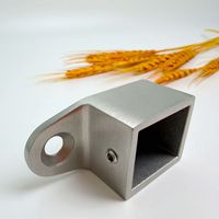 Connecteur de tube à fente contemporain en acier inoxydable de qualité marine, anti-rouille, à angle réglable, 25x21mm, pour rampes d'escalier en verre DIY