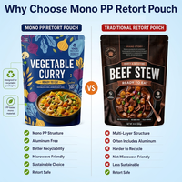Poulet Teriyaki et riz en sachet réutilisable PP, repas prêt à consommer, emballage alimentaire de haute qualité, durable, compatible micro-ondes