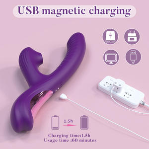 Vibrateur lapin pour stimulation du clitoris et du point G, jouets sexuels pour adultes pour femmes, couple, masseur vibrant pour les doigts - Product Image 5