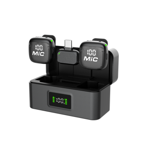 Micrófono Lavalier Inalámbrico para iPhone/Cámara/Android/PC, 2.4G, 48kHz/24-bit, Audio con Cancelación de Ruido, para YouTube, Vlogs y Streaming - Product Image 1