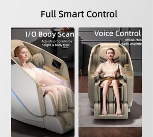 2025 China Smart AI silla de masaje de voz cuerpo completo 4,0 suspensión de aire SL Track Back calefacción becerro pie alivio Bluetooth cero - Product Image 4