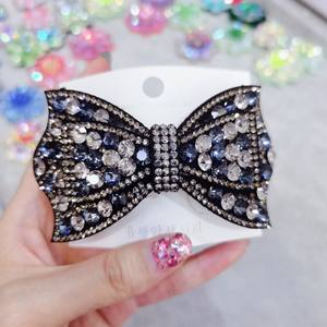 HX-151ย้อนยุคเงาคริสตัลอุปกรณ์ผมโบว์ออกแบบเพชรฤดูใบไม้ผลิคลิปผมสำหรับผู้หญิง - Product Image 5