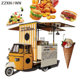 Camión de Comida Estándar Europeo, Cocina Móvil, Triciclo con Horno para Pizza, Café, Helados, Hot Dogs, Kiosco de Aperitivos, Carrito de Comida en Venta - Product Image 6