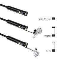 Endoscope P200 à double caméra 8 mm, 1080P Full HD, écran LCD numérique 4,3 pouces avec 9 LED pour canalisations et tuyaux domestiques
