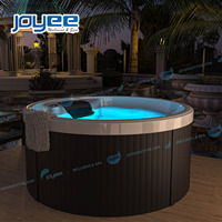 Baignoire ronde d'extérieur pour 1 à 2 personnes, spa de jardin, bain à remous JOYEE, design moderne, massage, spa