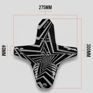 1 件塑料山地自行车公路自行车反光前后轮胎挡泥板带挡泥板 - Product Image 4