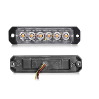 Feu latéral super lumineux 18W 6 LED 12V étanche, lampe stroboscopique d'urgence, feu de signalisation pour camions et voitures, garantie 2 ans