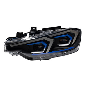Pour Série 3 F30 F35 2013-2018, ensemble de phares avant, feux de jour à LED, 12V 30W 6000K, nouvelle version, rétrofit/mise à niveau universelle - Product Image 1