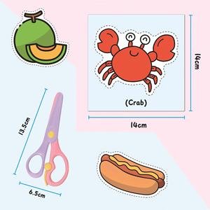 Libro de Actividades de Corte de Papel para Niños de Preescolar, Desarrollo de Habilidades Tempranas, Tijeras Seguras para Niños y Niñas - Product Image 6