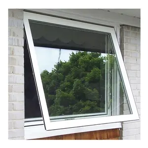 Best Price High Quality Wholesale Cheap French Vertical Awning Polycarbonate Aluminium Double Glazed Window