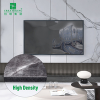 CREATEKING CK-PET Panel Dinding Kristal Karbon Damask Modern Tahan Air Tahan Api Kedap Suara Desain Grafis Komersial Penggunaan Rumah Tangga