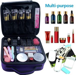 Relavel Professional Beauty Box <span class=keywords><strong>Makeup</strong></span> Vanity <span class=keywords><strong>Case</strong></span> Model Train vetrine trapuntate <span class=keywords><strong>Makeup</strong></span> <span class=keywords><strong>Case</strong></span> - Product Image 5
