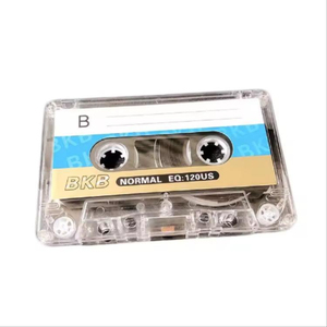 Cinta de Audio Transparente en Blanco de 60 Minutos, Tipo Normal, para Grabación DIY, Decoración Vintage para el Hogar, Reproductor de Música Retro, Carcasa de Plástico Duro - Product Image 1